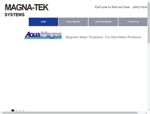 Tablet Screenshot of magna-tek.com